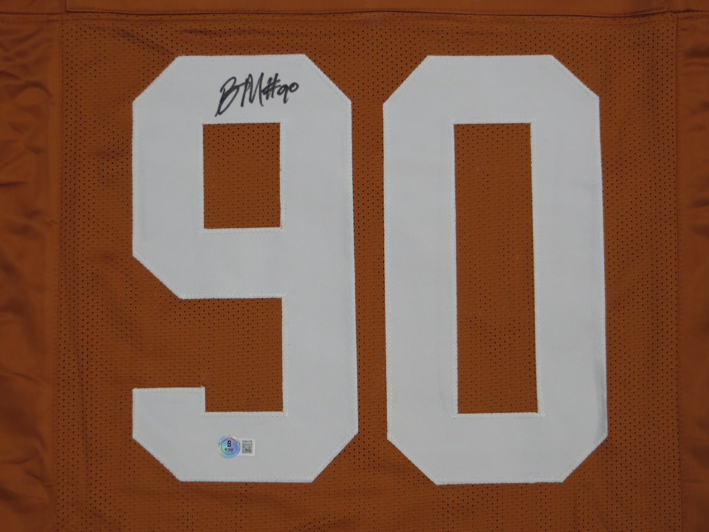 BYRON MURPHY II TEXAS LONGHORNS SIGNED JERSEY BAS COA