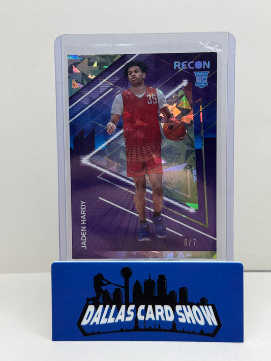 2022 Chronicles Recon Draft Picks #11 Jaden Hardy Cracked Ice Rookie /7