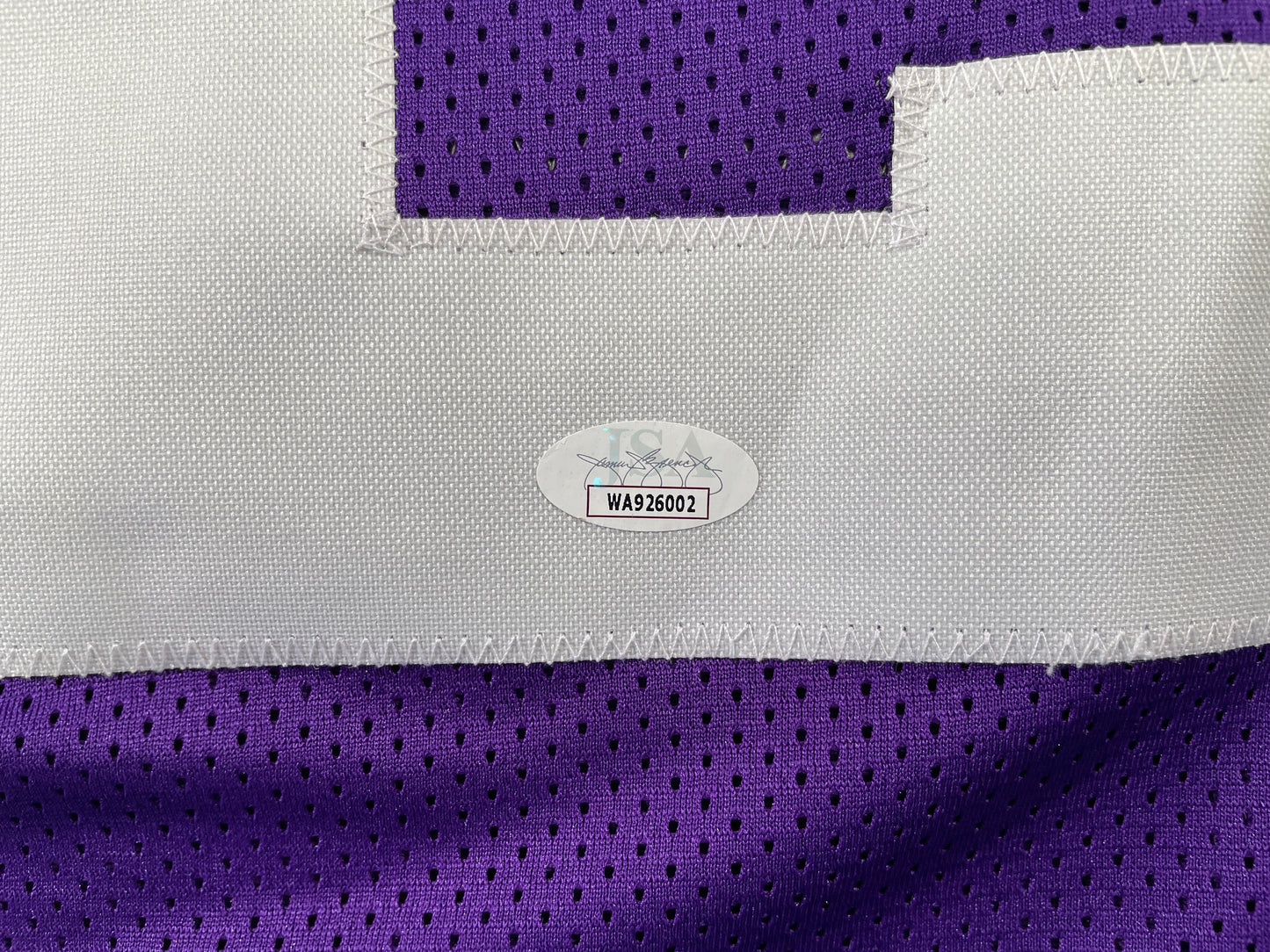 BOB LILLY TCU HORNED FROGS SIGNED JERSEY w/CHOF 81 Dallas Cowboys JSA