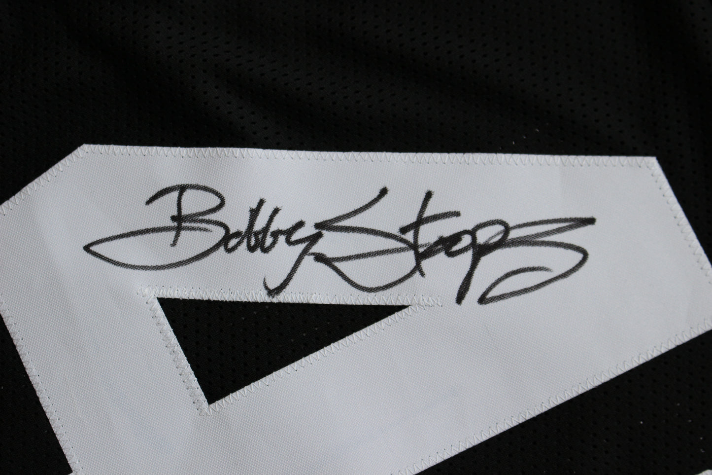 BOB STOOPS IOWA HAWKEYES SIGNED JERSEY Oklahoma OU Sooners BAS COA