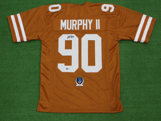BYRON MURPHY II TEXAS LONGHORNS SIGNED JERSEY BAS COA