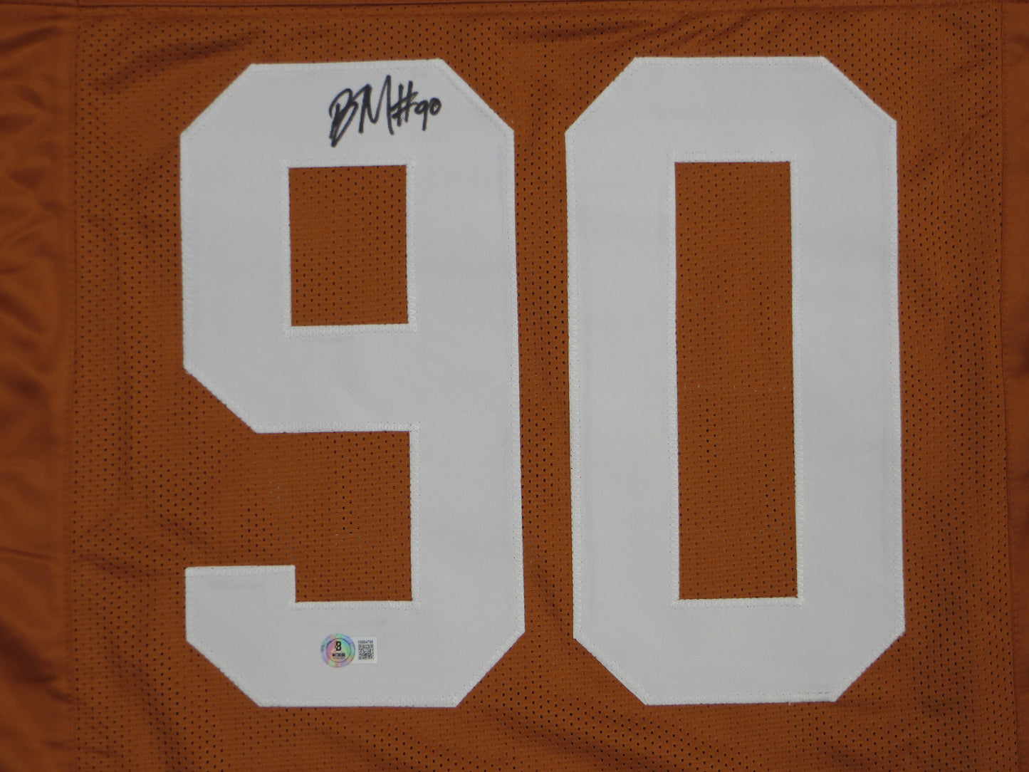 BYRON MURPHY II TEXAS LONGHORNS SIGNED JERSEY BAS COA