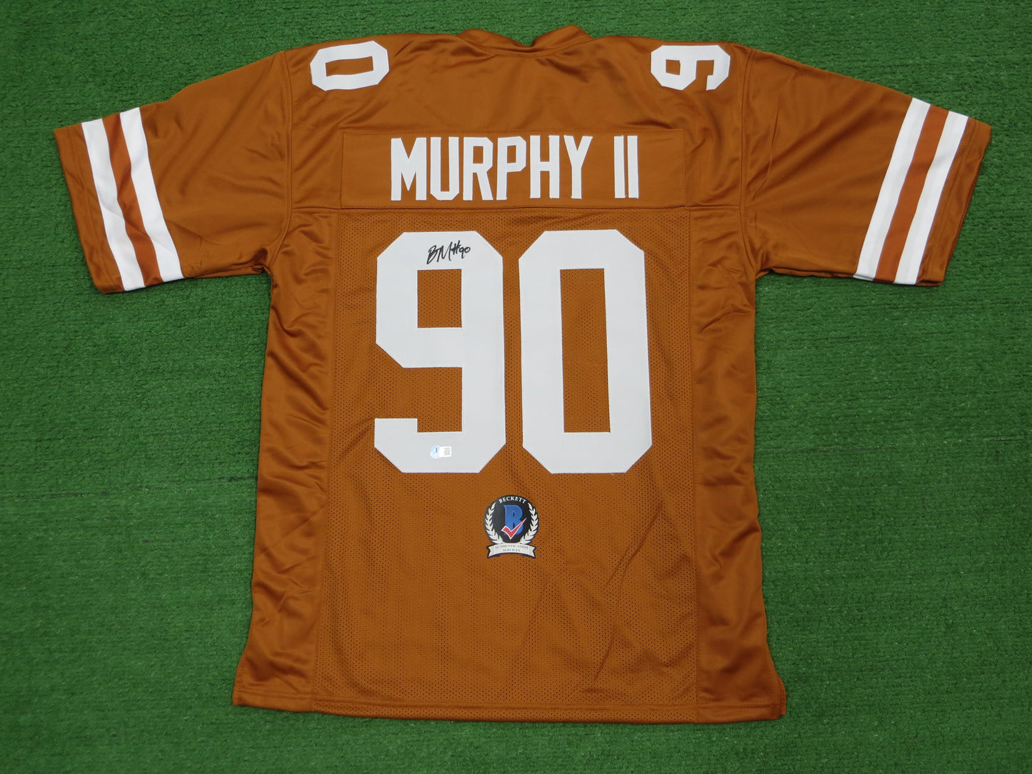 BYRON MURPHY II TEXAS LONGHORNS SIGNED JERSEY BAS COA