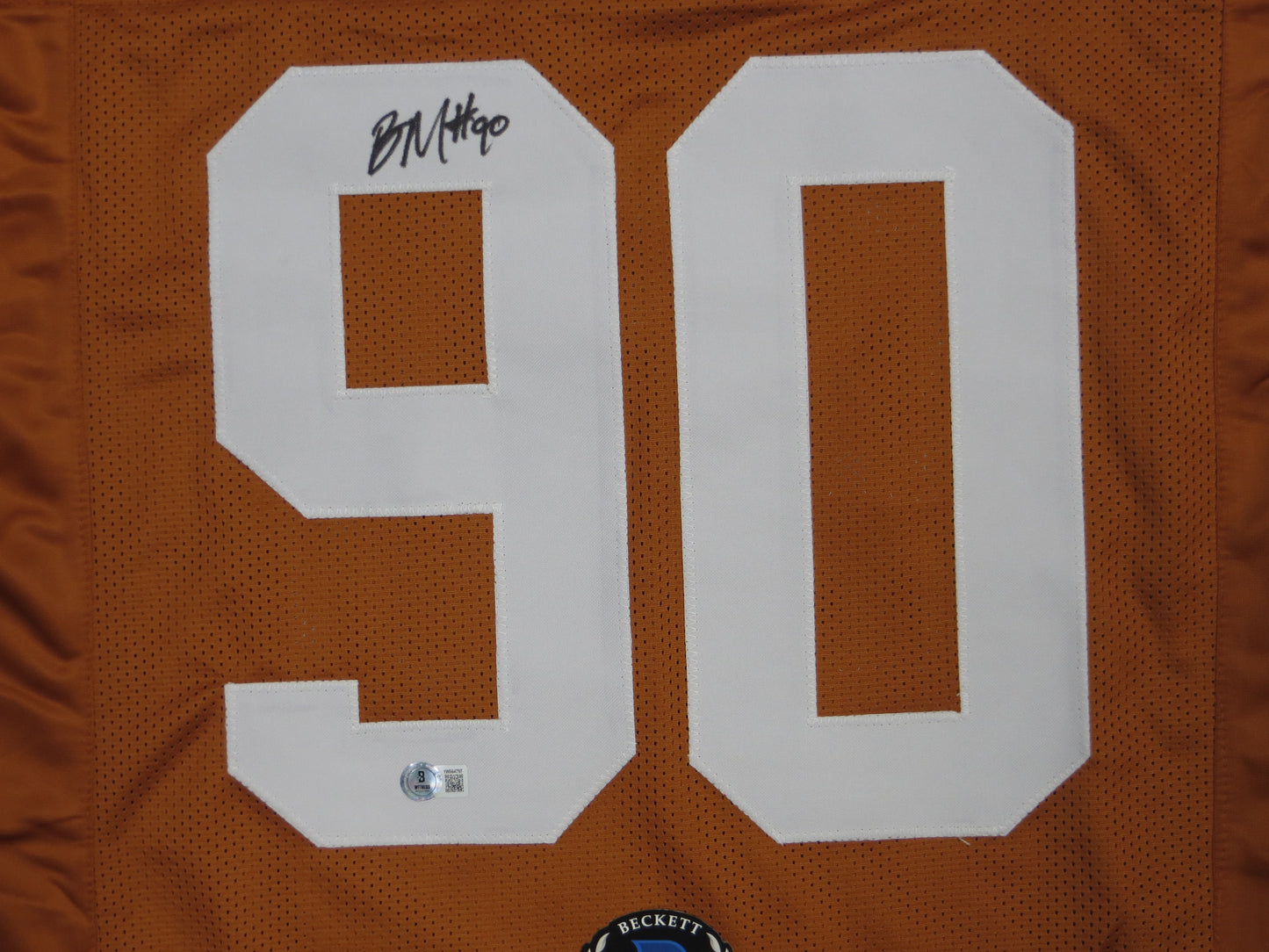 BYRON MURPHY II TEXAS LONGHORNS SIGNED JERSEY BAS COA