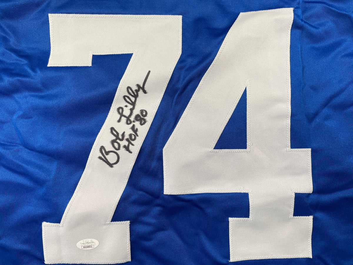 BOB LILLY DALLAS COWBOYS SIGNED Rookie Year JERSEY w/HOF80 TCU JSA