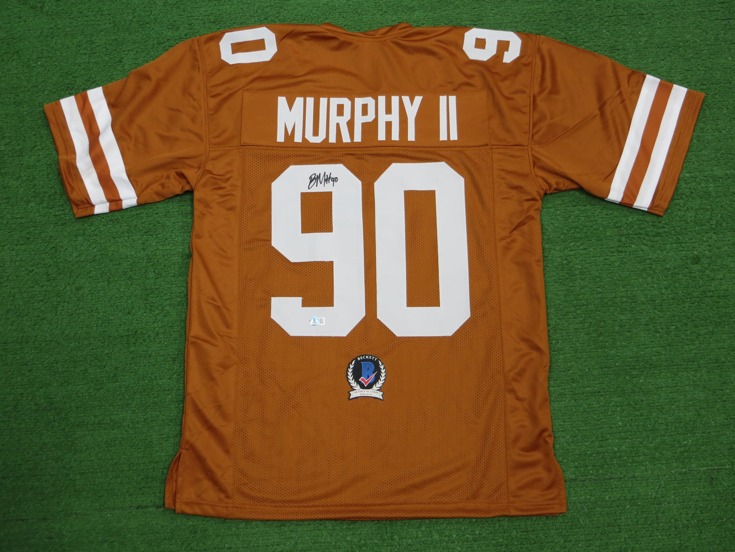 BYRON MURPHY II TEXAS LONGHORNS SIGNED JERSEY BAS COA