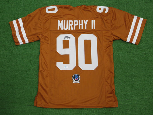 BYRON MURPHY II TEXAS LONGHORNS SIGNED JERSEY BAS COA
