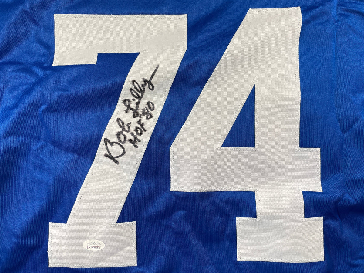 BOB LILLY DALLAS COWBOYS SIGNED Rookie Year JERSEY w/HOF80 TCU JSA