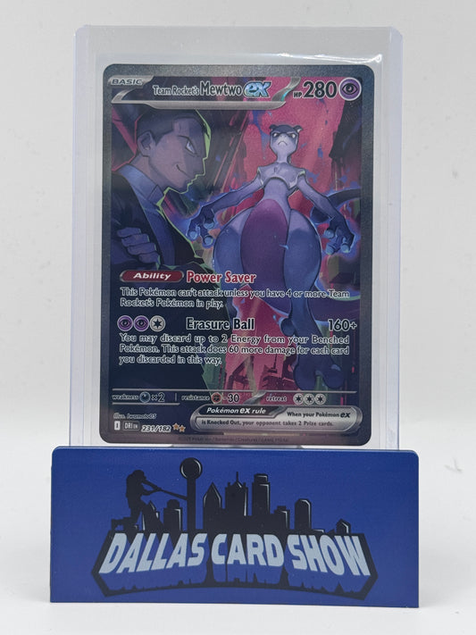 2025 Pokemon - Team Rocket's Mewtwo ex (SIR) - 231/182 Destined Rivals NM