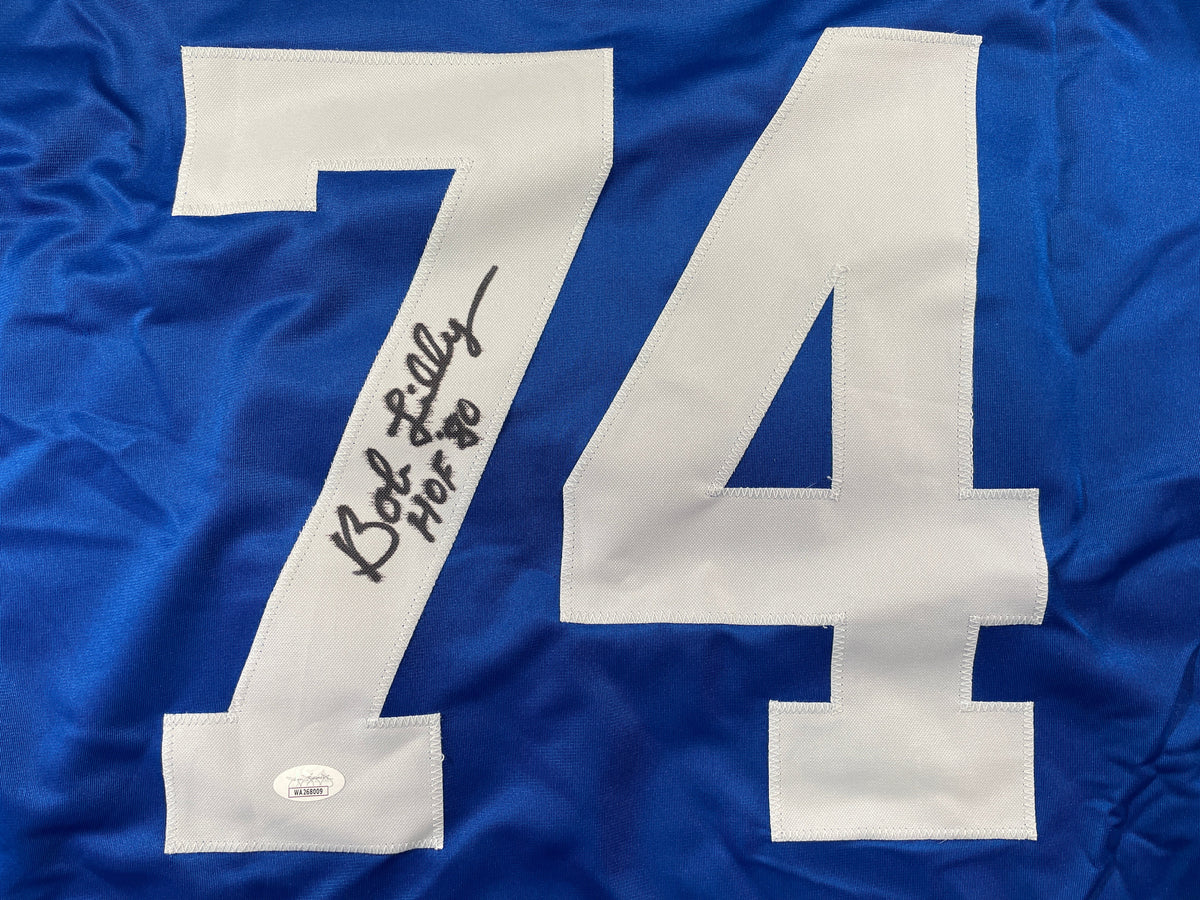 BOB LILLY DALLAS COWBOYS SIGNED Rookie Year JERSEY w/HOF80 TCU JSA