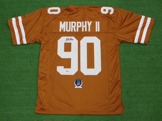 BYRON MURPHY II TEXAS LONGHORNS SIGNED JERSEY BAS COA