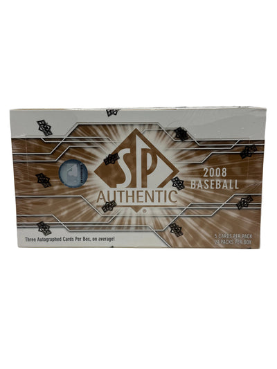 2008 Upper Deck SP Authentic Baseball Hobby Box