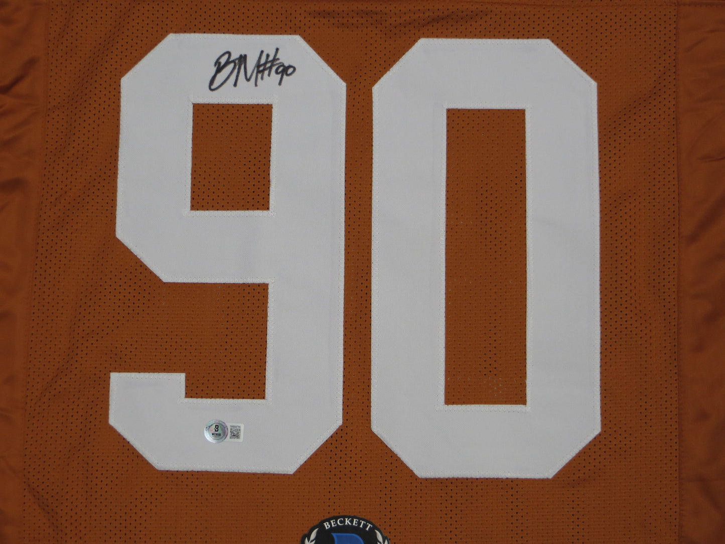BYRON MURPHY II TEXAS LONGHORNS SIGNED JERSEY BAS COA