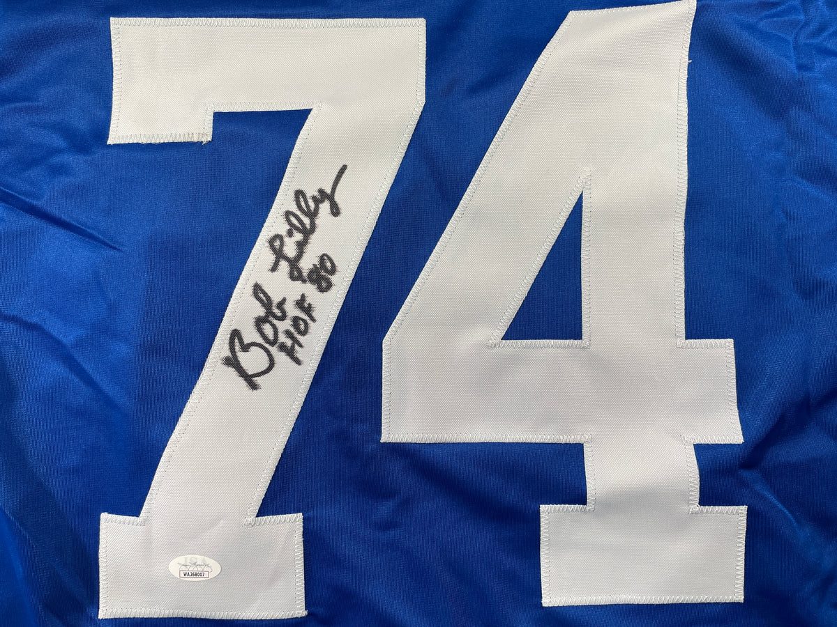 BOB LILLY DALLAS COWBOYS SIGNED Rookie Year JERSEY w/HOF80 TCU JSA