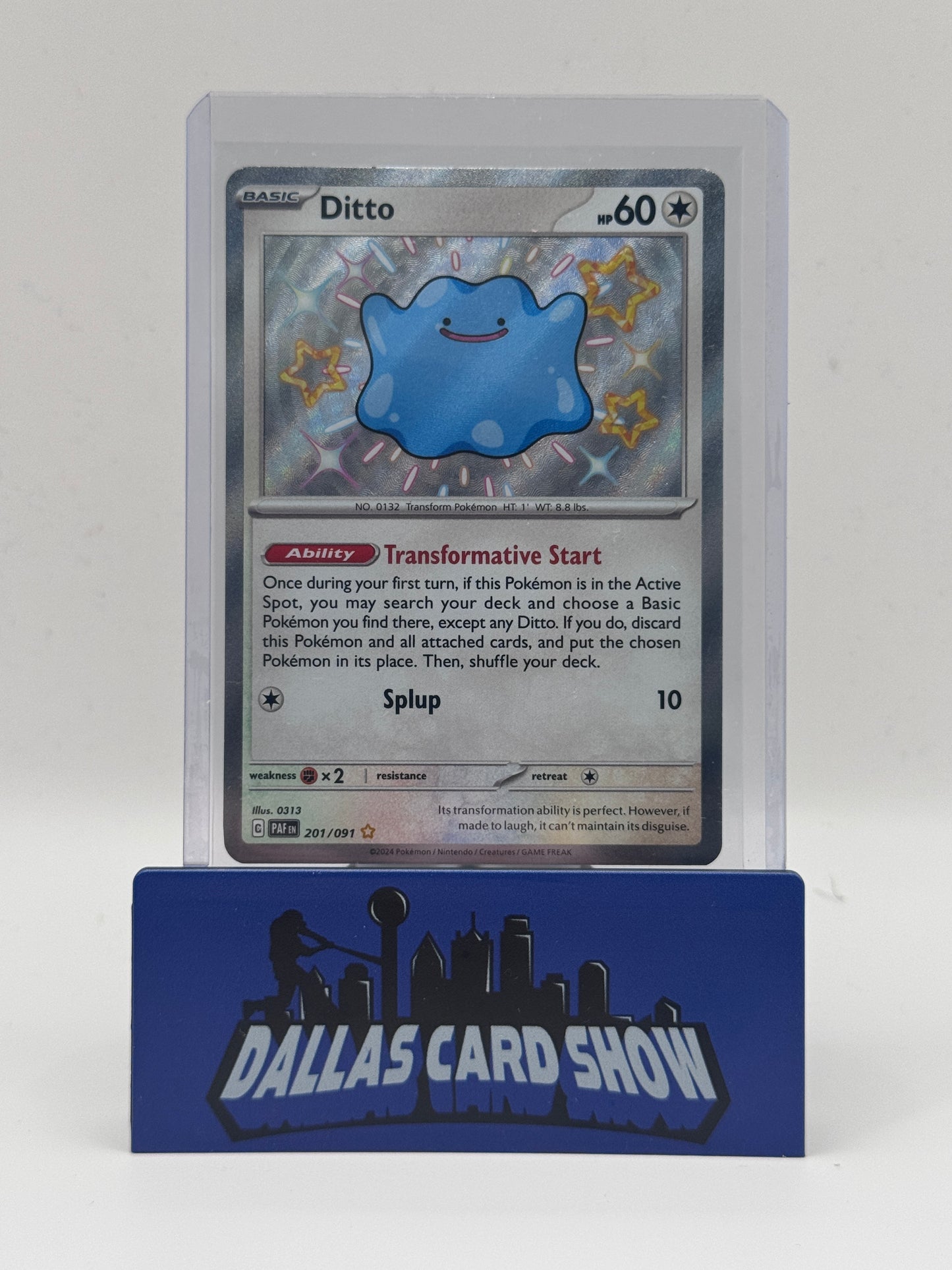 2024 Pokemon - Ditto (Shiny) - 201/091 Paldean Fates NM