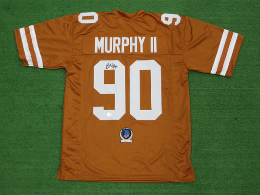 BYRON MURPHY II TEXAS LONGHORNS SIGNED JERSEY BAS COA