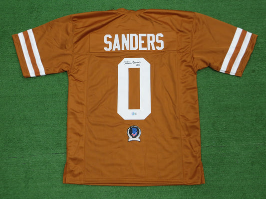 Ja'Tavion Sanders TEXAS LONGHORNS SIGNED JERSEY BAS COA