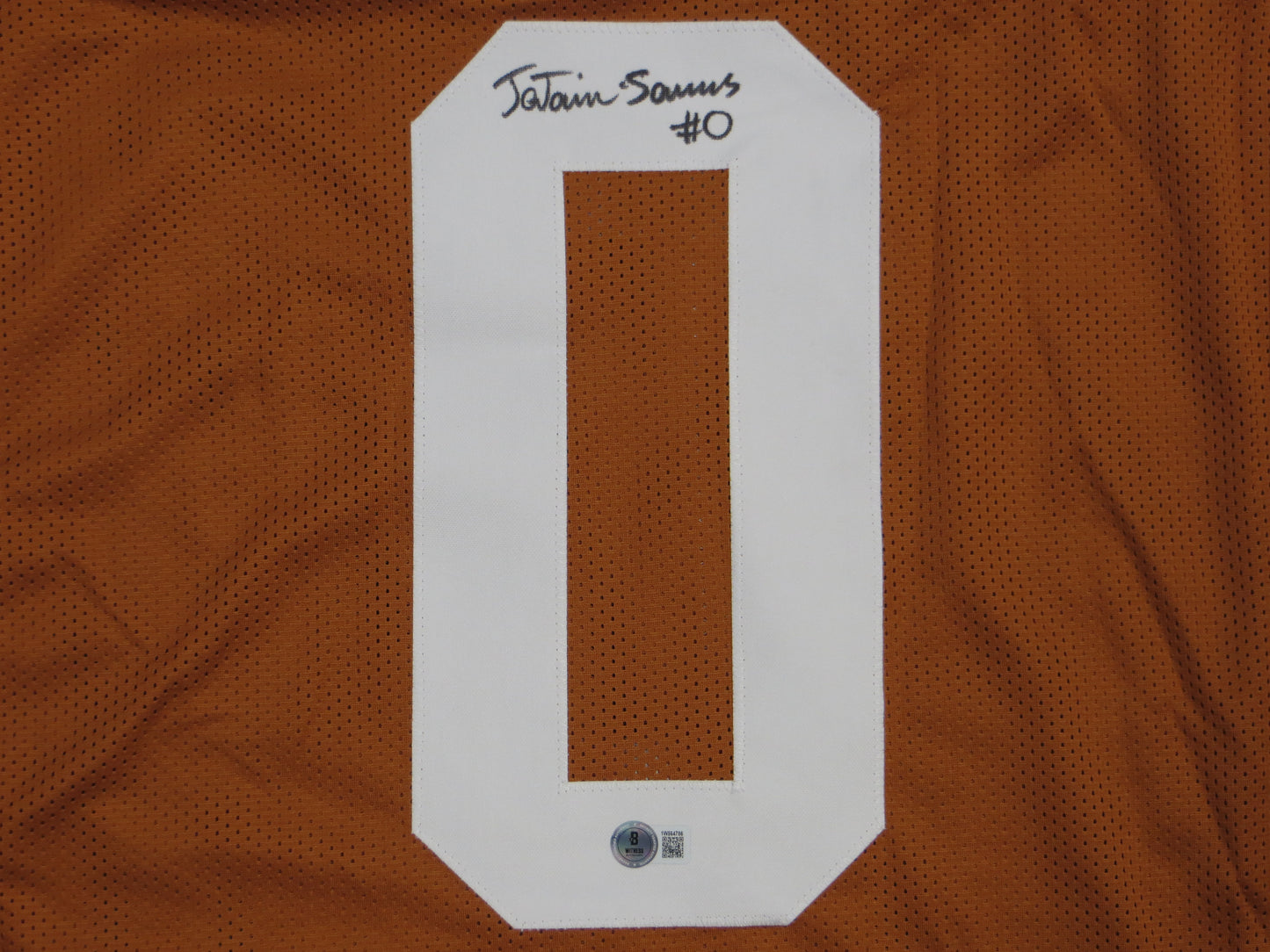 Ja'Tavion Sanders TEXAS LONGHORNS SIGNED JERSEY BAS COA