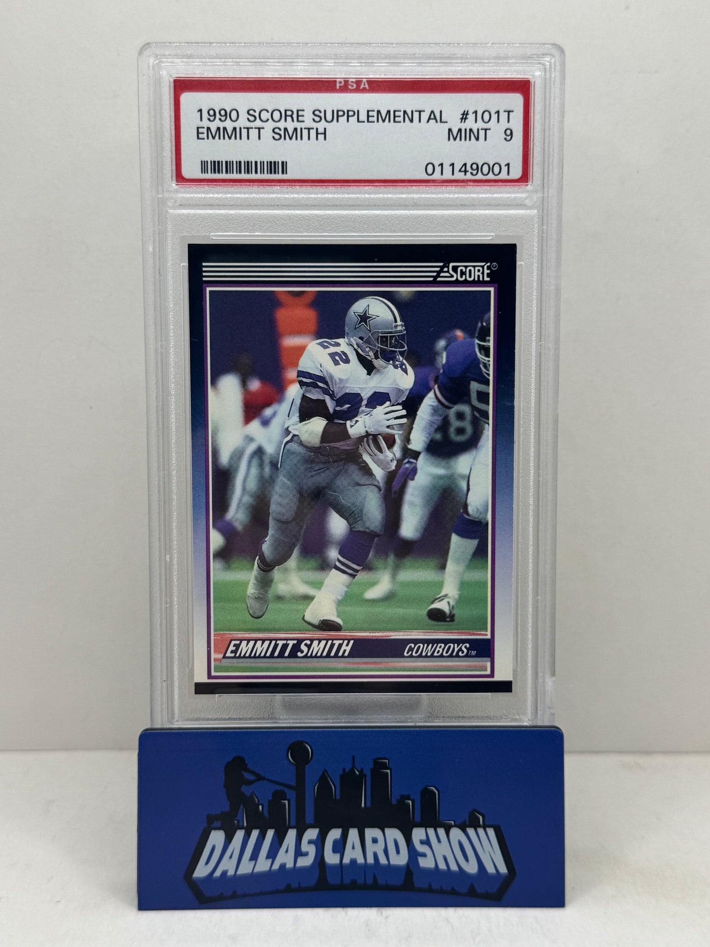 1990 Score Supplemental #101T Emmitt Smith Rookie RC PSA 9