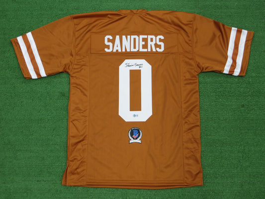 Ja'Tavion Sanders TEXAS LONGHORNS SIGNED JERSEY BAS COA