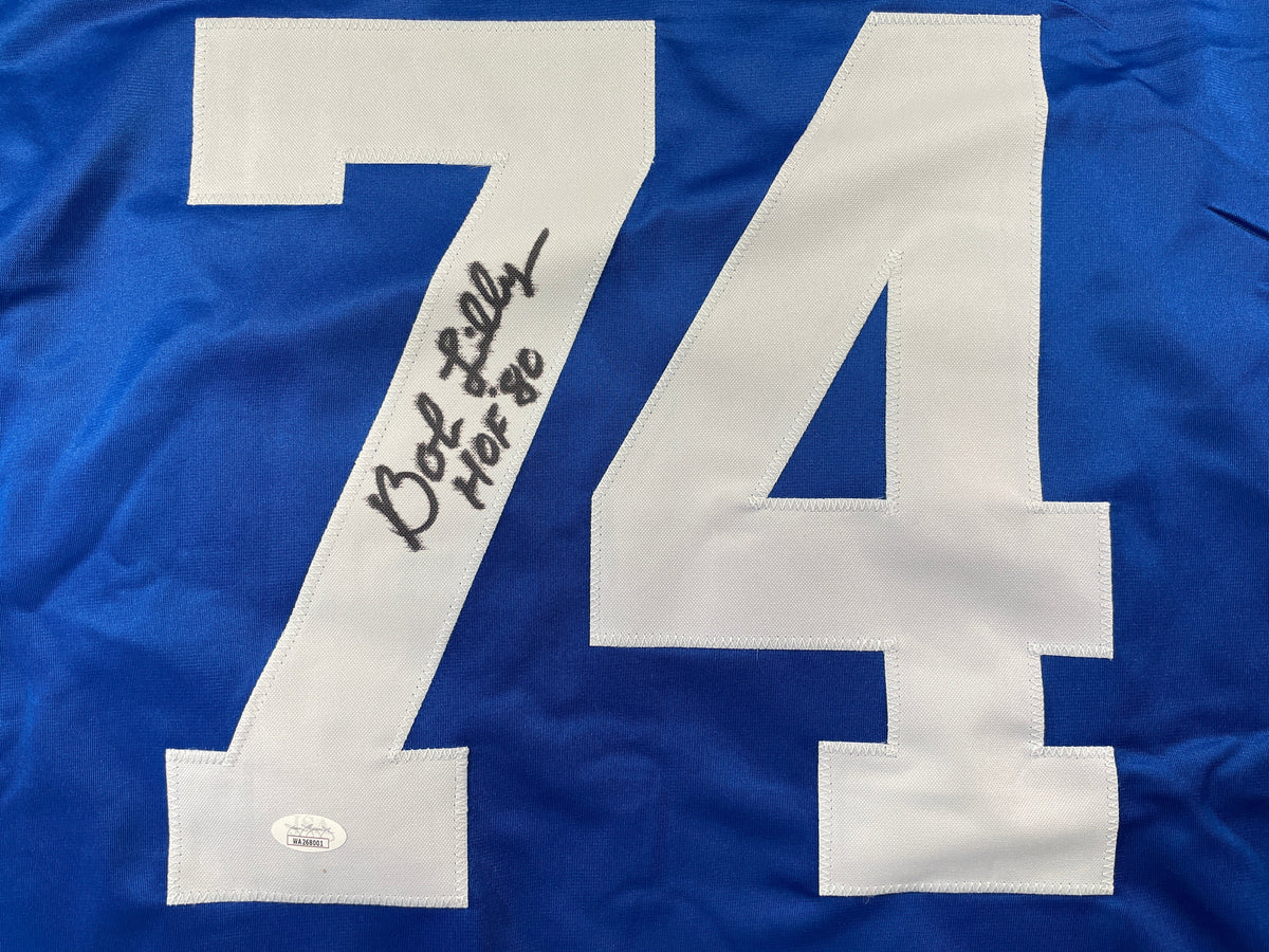 BOB LILLY DALLAS COWBOYS SIGNED Rookie Year JERSEY w/HOF80 TCU JSA
