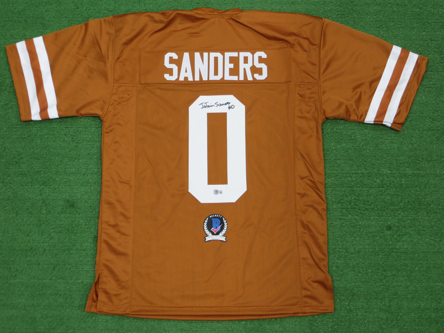 Ja'Tavion Sanders TEXAS LONGHORNS SIGNED JERSEY BAS COA
