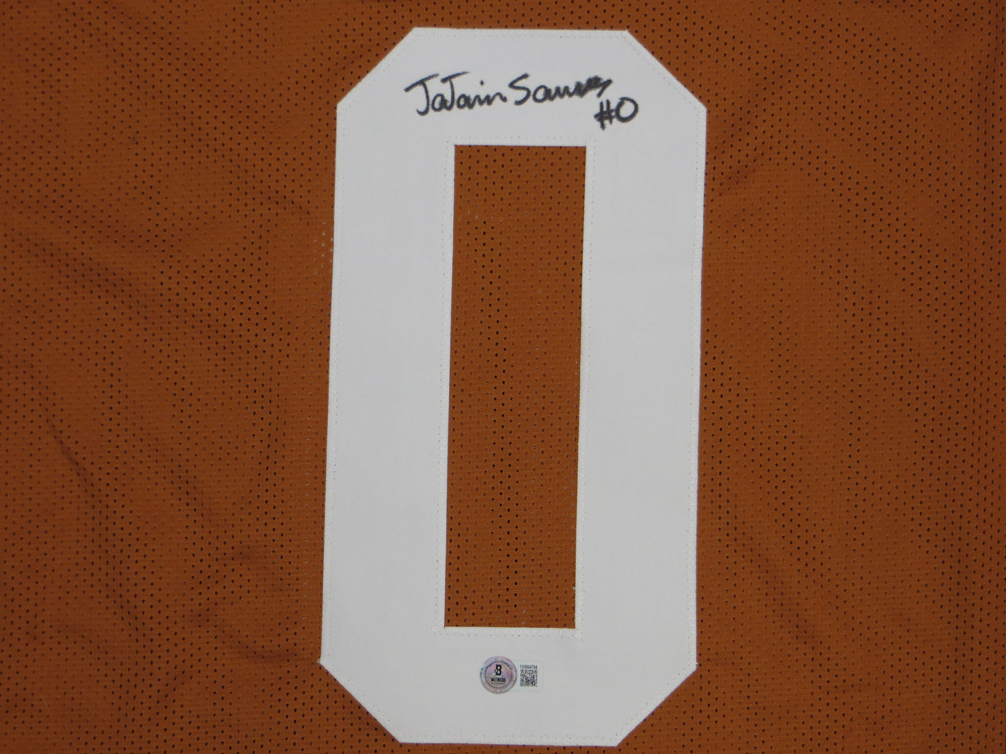 Ja'Tavion Sanders TEXAS LONGHORNS SIGNED JERSEY BAS COA