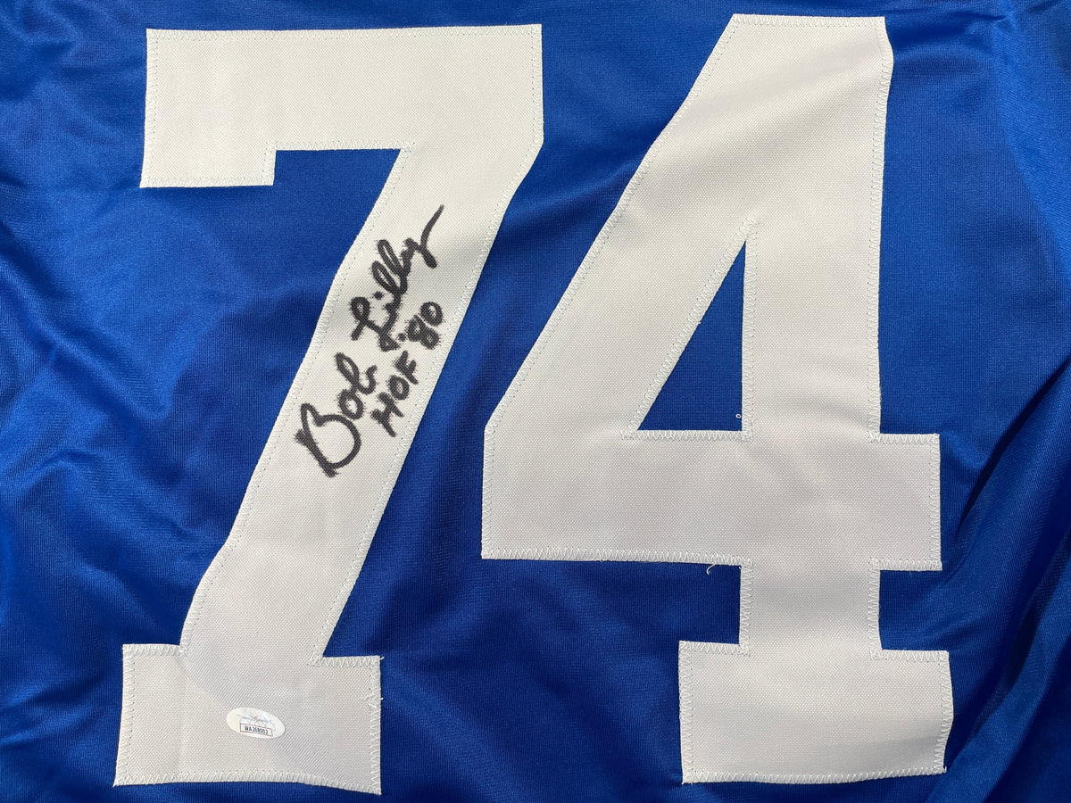 BOB LILLY DALLAS COWBOYS SIGNED Rookie Year JERSEY w/HOF80 TCU JSA