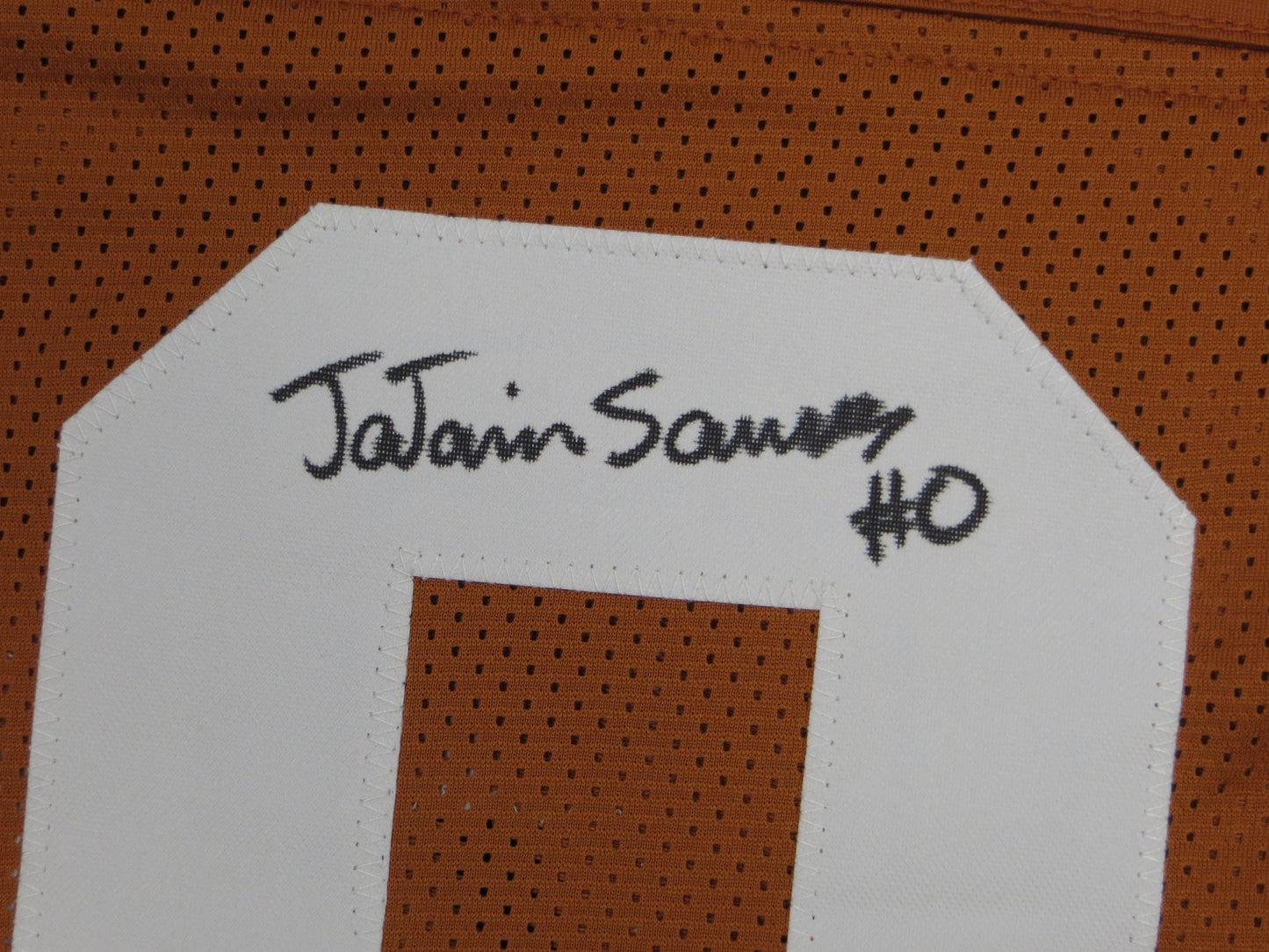 Ja'Tavion Sanders TEXAS LONGHORNS SIGNED JERSEY BAS COA