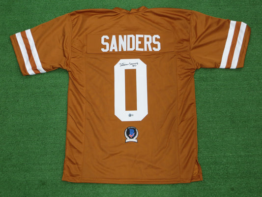 Ja'Tavion Sanders TEXAS LONGHORNS SIGNED JERSEY BAS COA