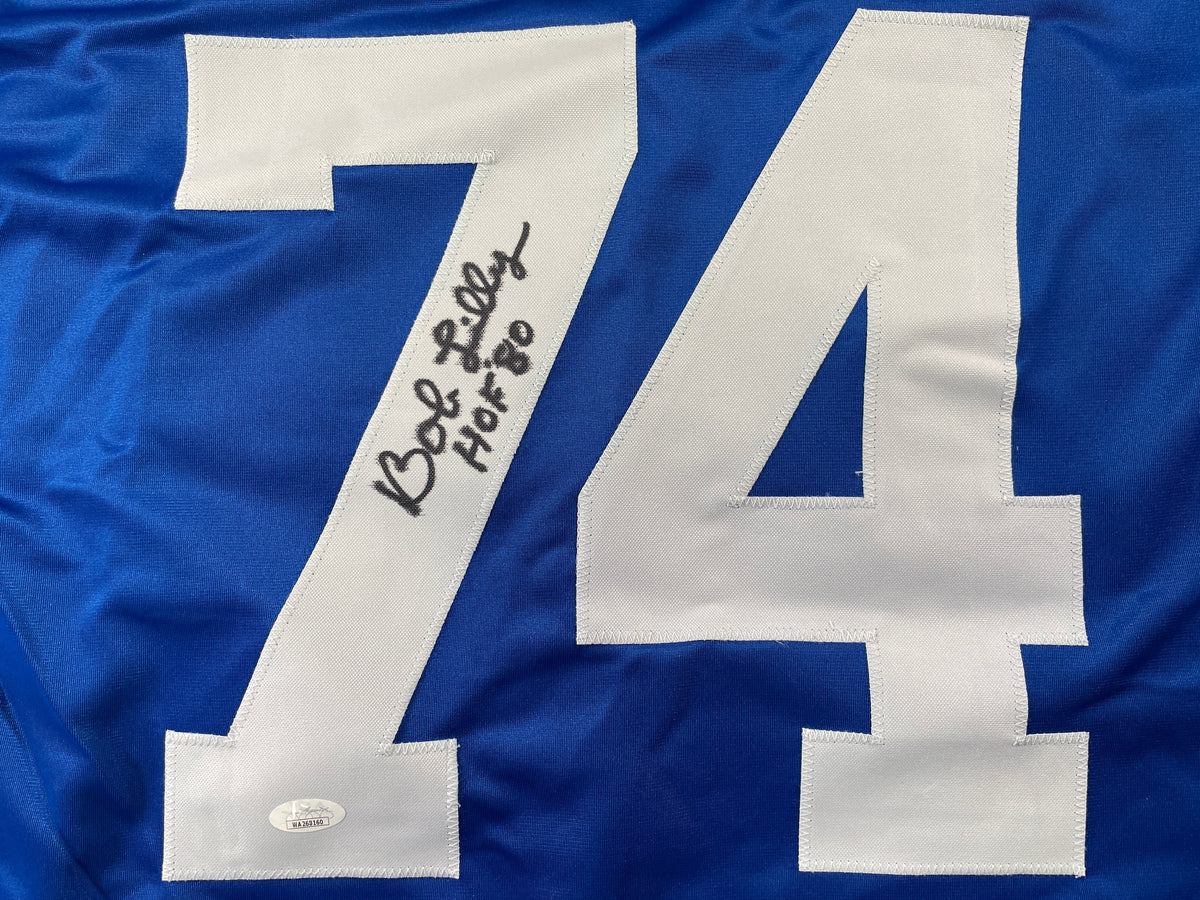 BOB LILLY DALLAS COWBOYS SIGNED Rookie Year JERSEY w/HOF80 TCU JSA
