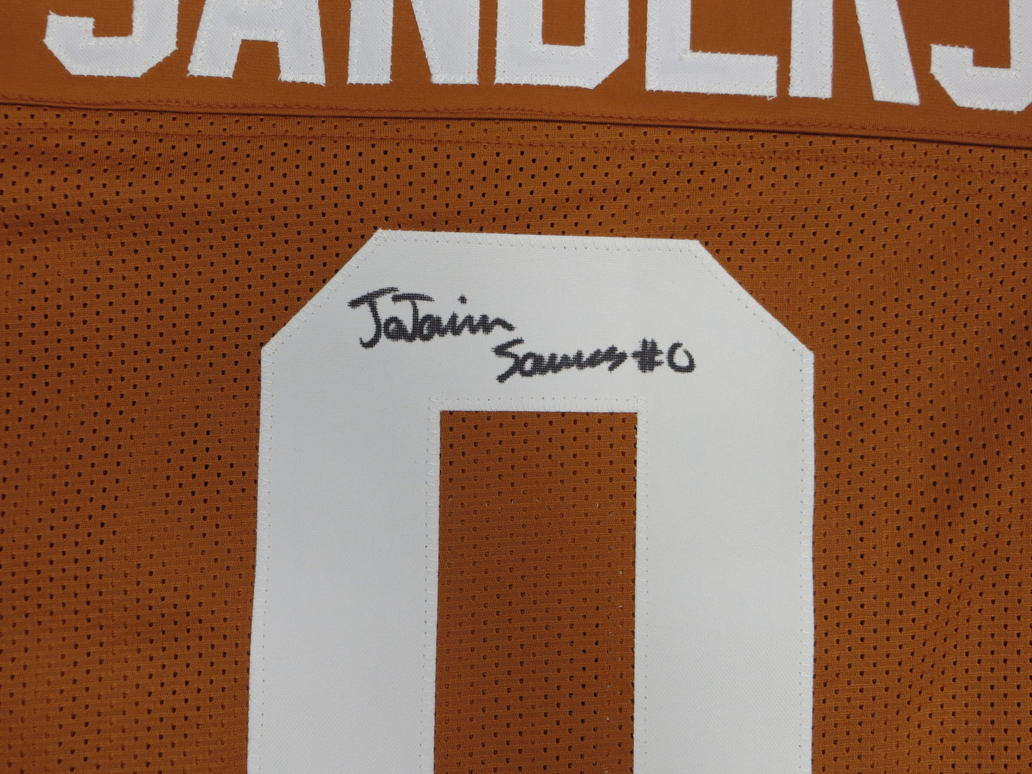Ja'Tavion Sanders TEXAS LONGHORNS SIGNED JERSEY BAS COA