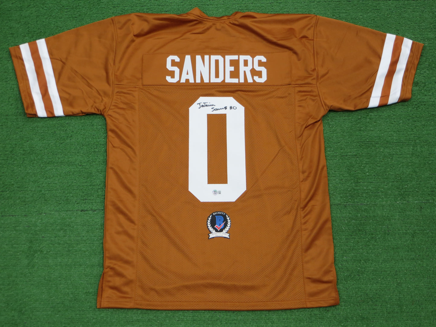 Ja'Tavion Sanders TEXAS LONGHORNS SIGNED JERSEY BAS COA
