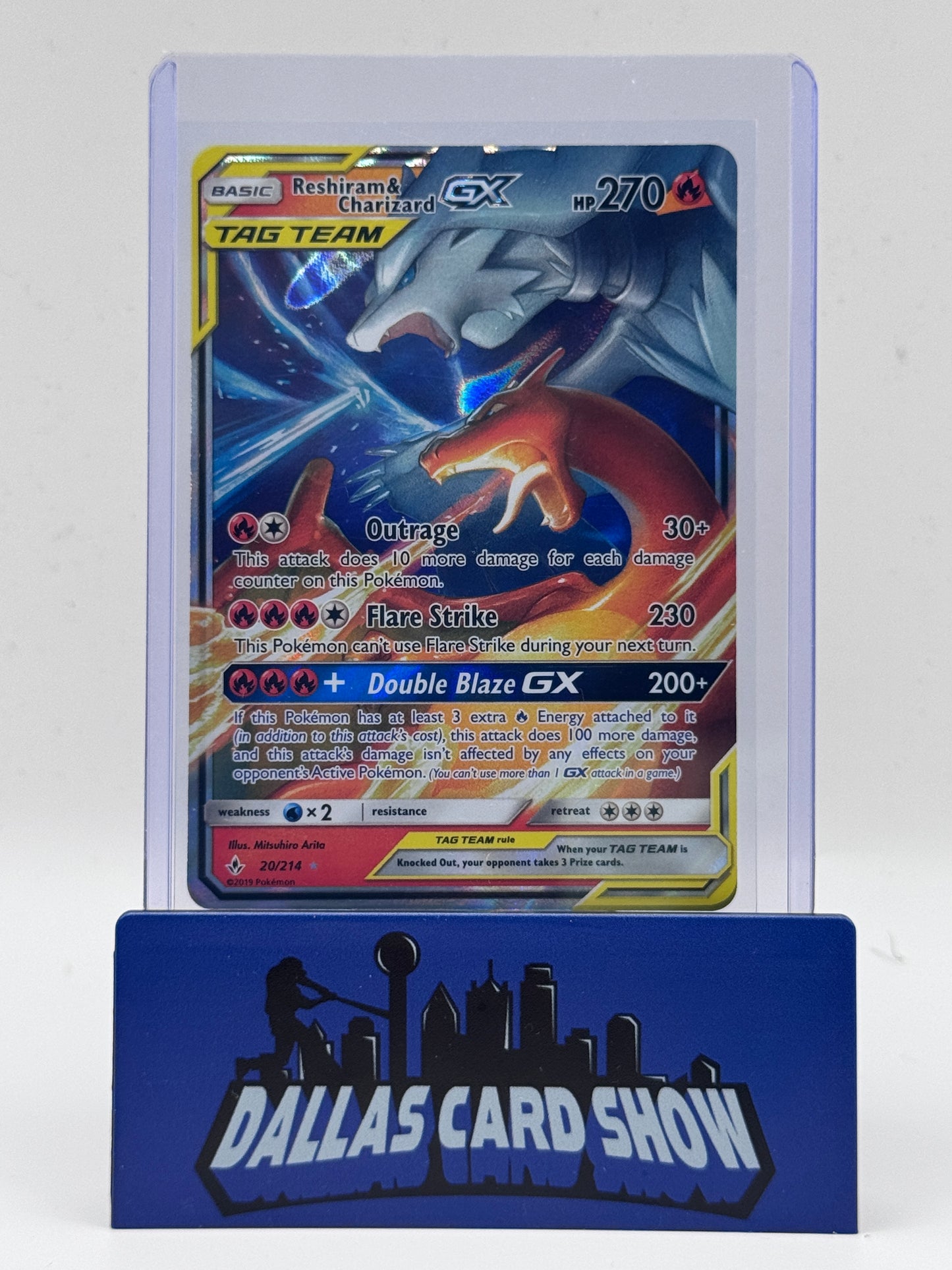 2019 Pokemon - Reshiram & Charizard GX - 20/214 Unbroken Bonds NM