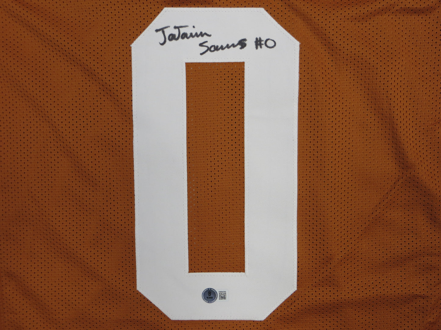 Ja'Tavion Sanders TEXAS LONGHORNS SIGNED JERSEY BAS COA