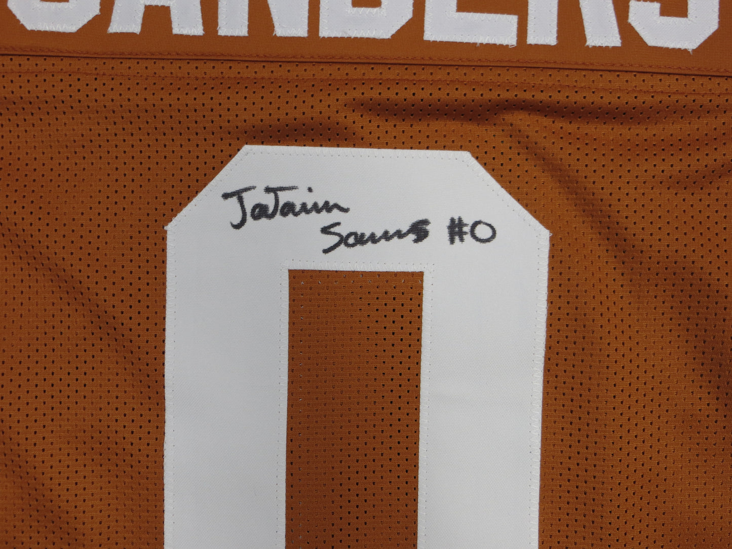 Ja'Tavion Sanders TEXAS LONGHORNS SIGNED JERSEY BAS COA