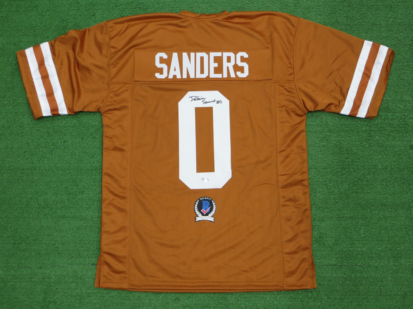 Ja'Tavion Sanders TEXAS LONGHORNS SIGNED JERSEY BAS COA