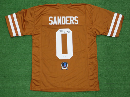 Ja'Tavion Sanders TEXAS LONGHORNS SIGNED JERSEY BAS COA
