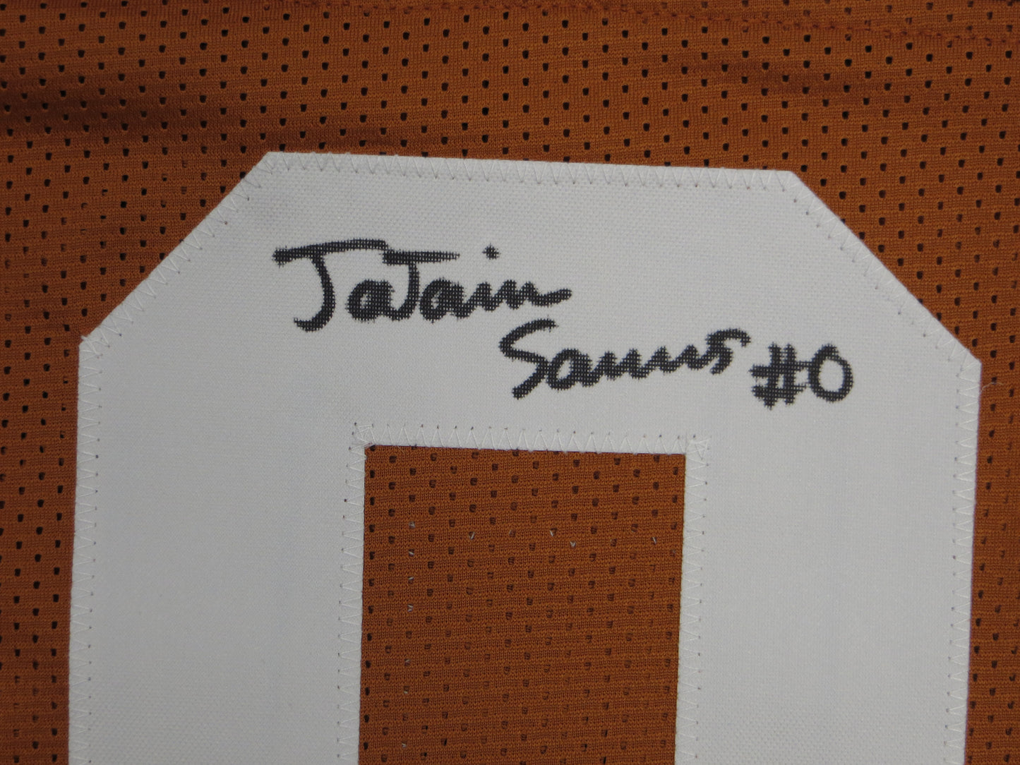 Ja'Tavion Sanders TEXAS LONGHORNS SIGNED JERSEY BAS COA