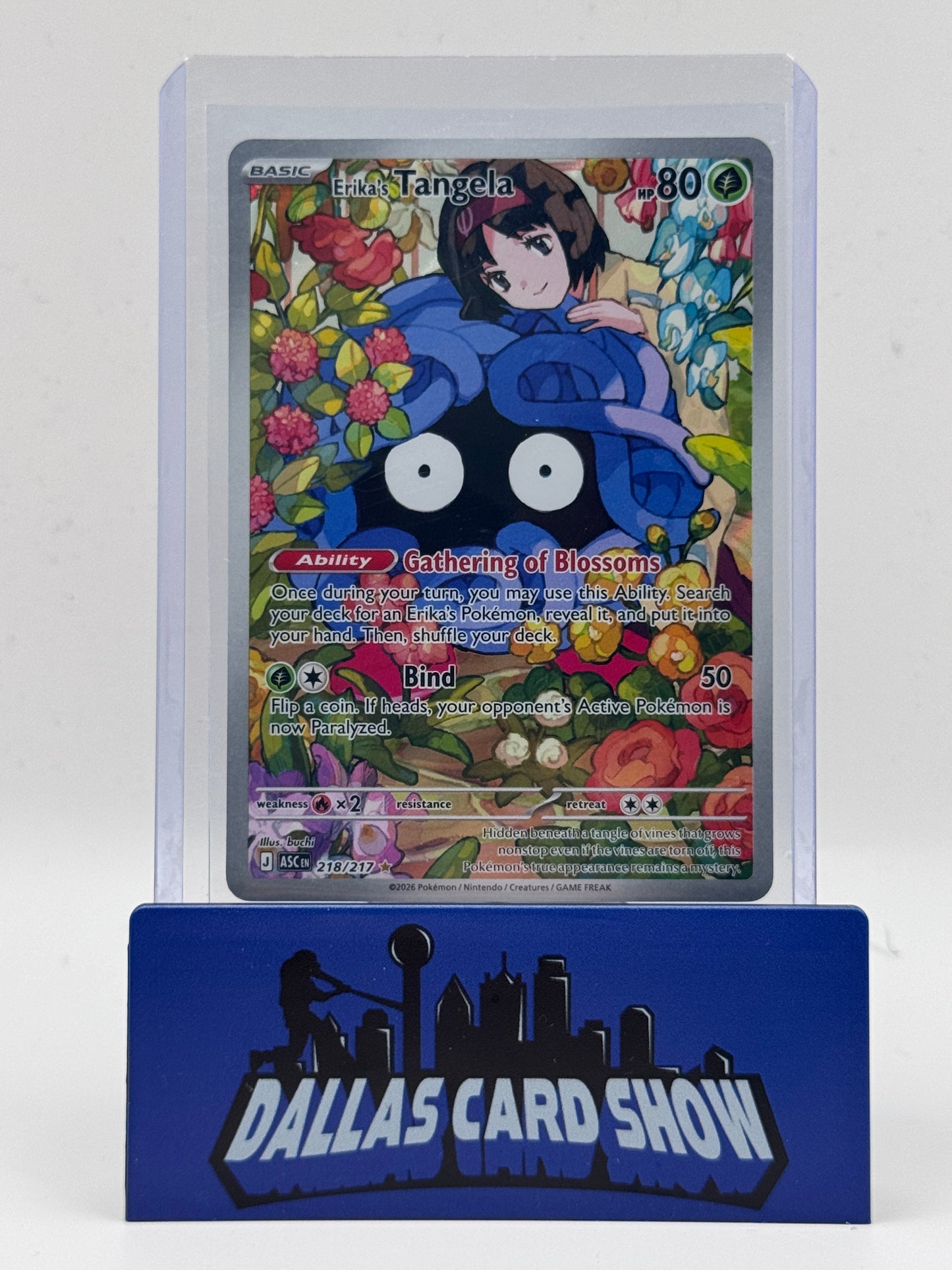 2026 Pokemon - Erika's Tangela (Illustration Rare) - 218/217 Ascended Heroes NM