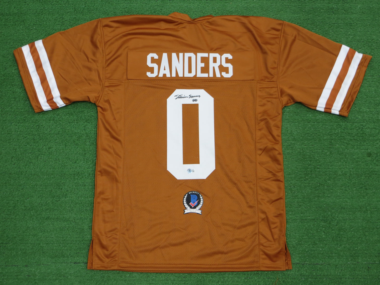 Ja'Tavion Sanders TEXAS LONGHORNS SIGNED JERSEY BAS COA