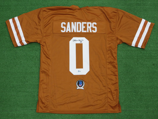 Ja'Tavion Sanders TEXAS LONGHORNS SIGNED JERSEY BAS COA