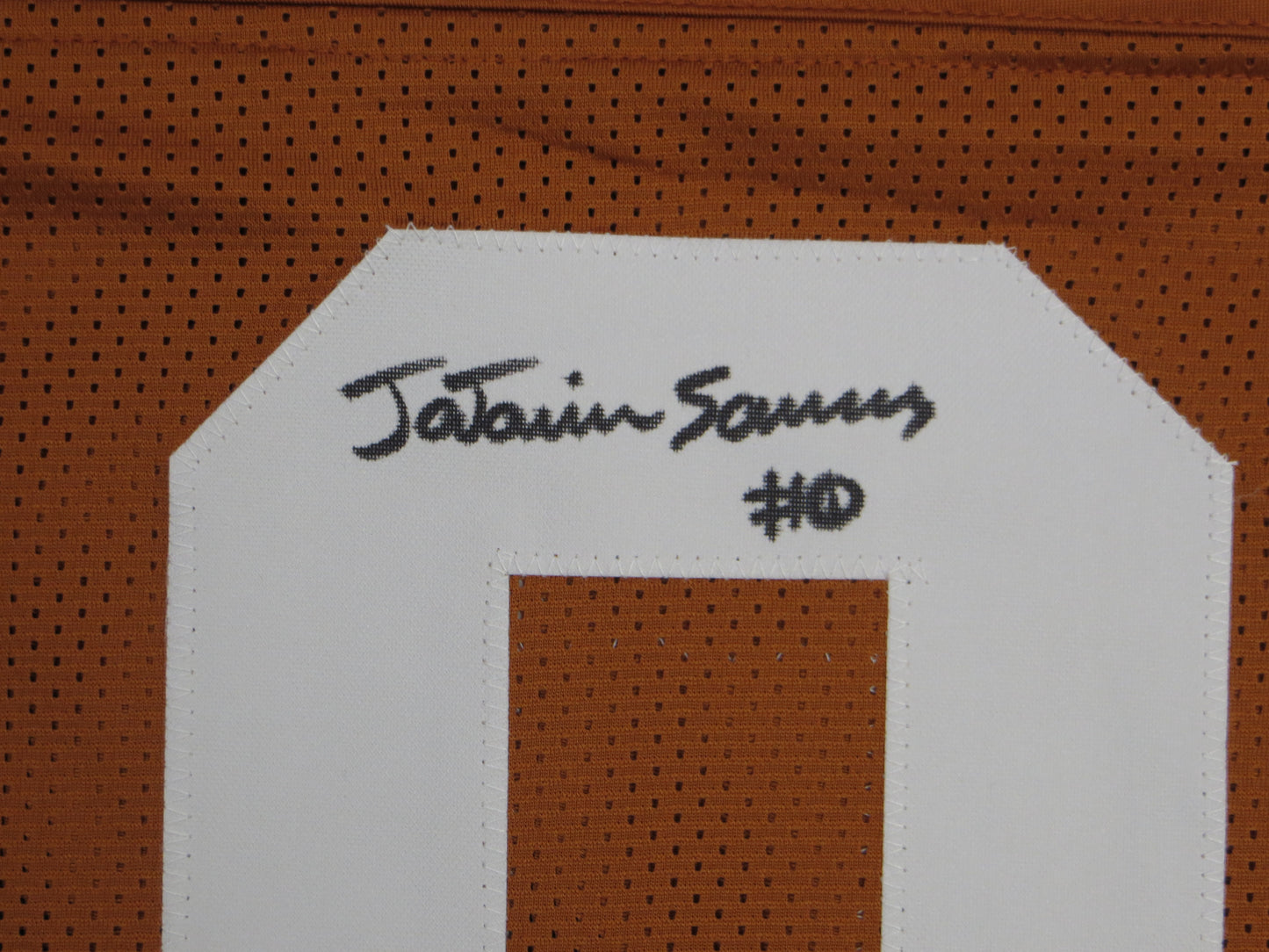 Ja'Tavion Sanders TEXAS LONGHORNS SIGNED JERSEY BAS COA