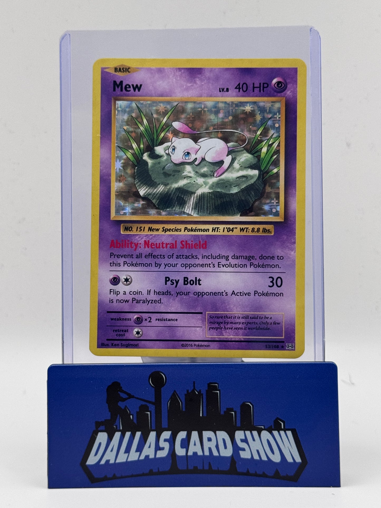 2016 Pokemon - Mew (Holo) - 53/108 XY Evolutions NM