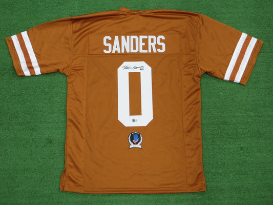 Ja'Tavion Sanders TEXAS LONGHORNS SIGNED JERSEY BAS COA