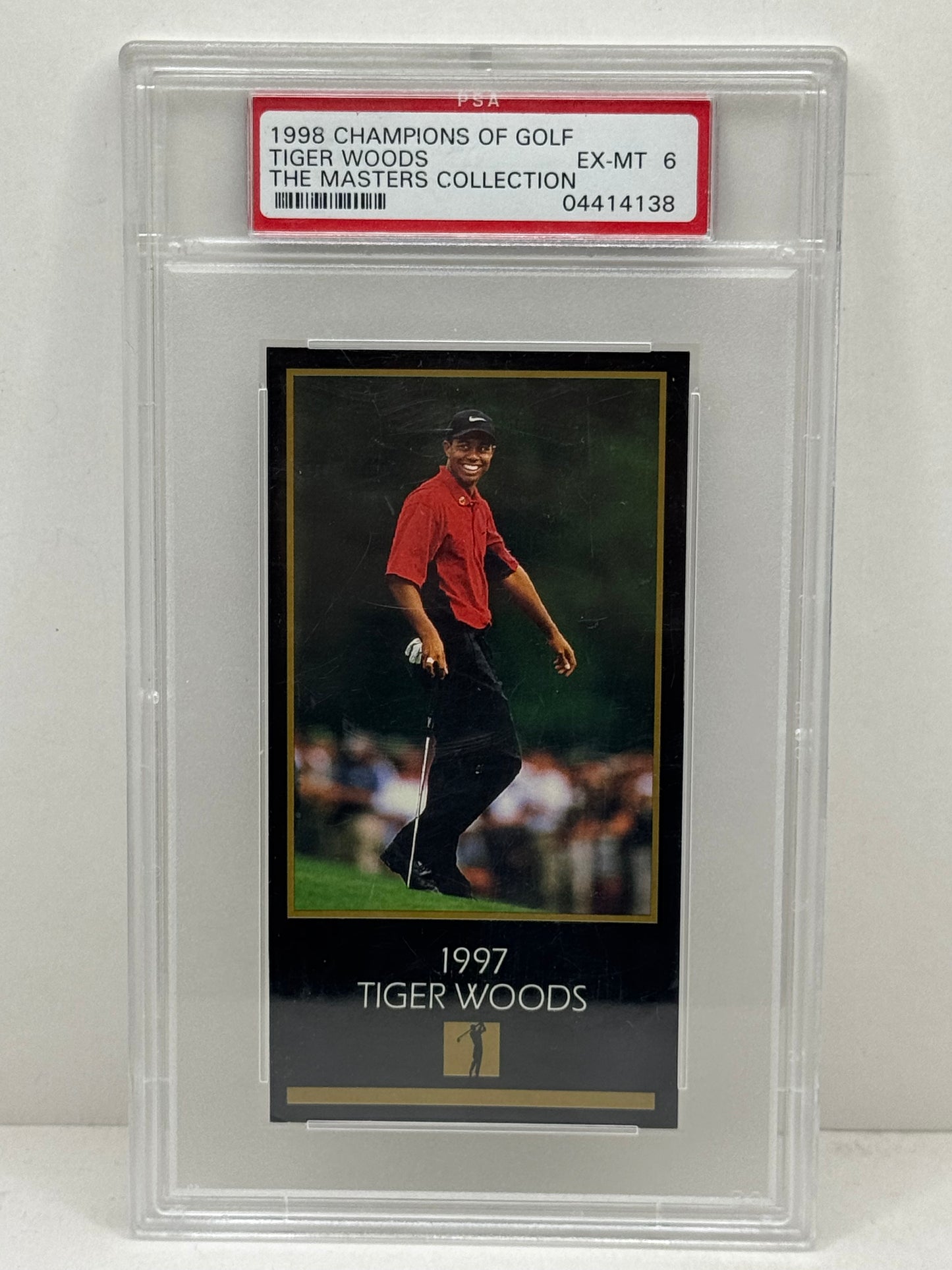 1998 Champions of Golf Tiger Woods The Master's Collection PSA 6