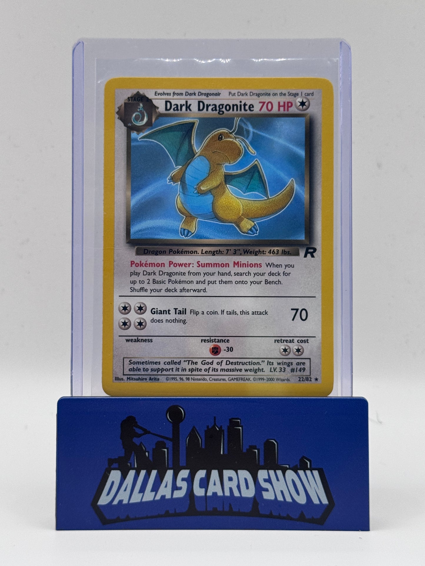 2000 Pokemon - Dark Dragonite - 22/82 Team Rocket Unlimited NM