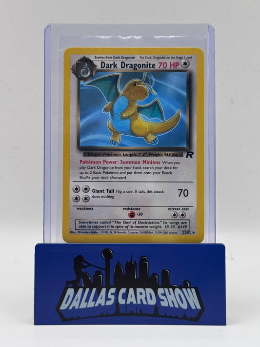 2000 Pokemon - Dark Dragonite - 22/82 Team Rocket Unlimited NM