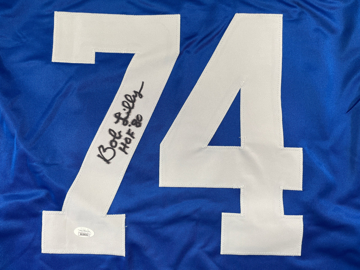 BOB LILLY DALLAS COWBOYS SIGNED Rookie Year JERSEY w/HOF80 TCU JSA