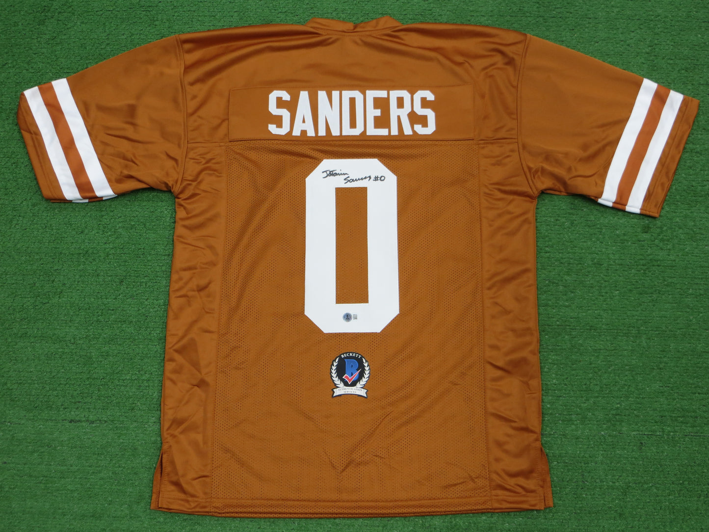 Ja'Tavion Sanders TEXAS LONGHORNS SIGNED JERSEY BAS COA